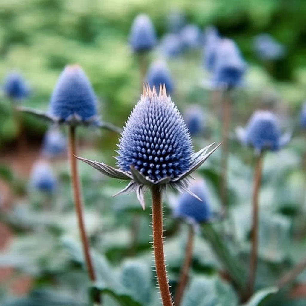 blue thistle plant 1